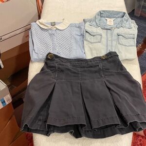 GAP Kids Navy Drawstring Shorts with Button Accent